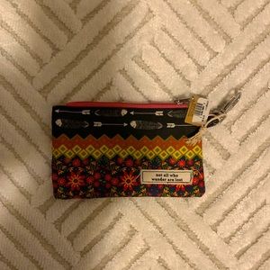Natural Life NWT coin pouch/ id case. Multicolored